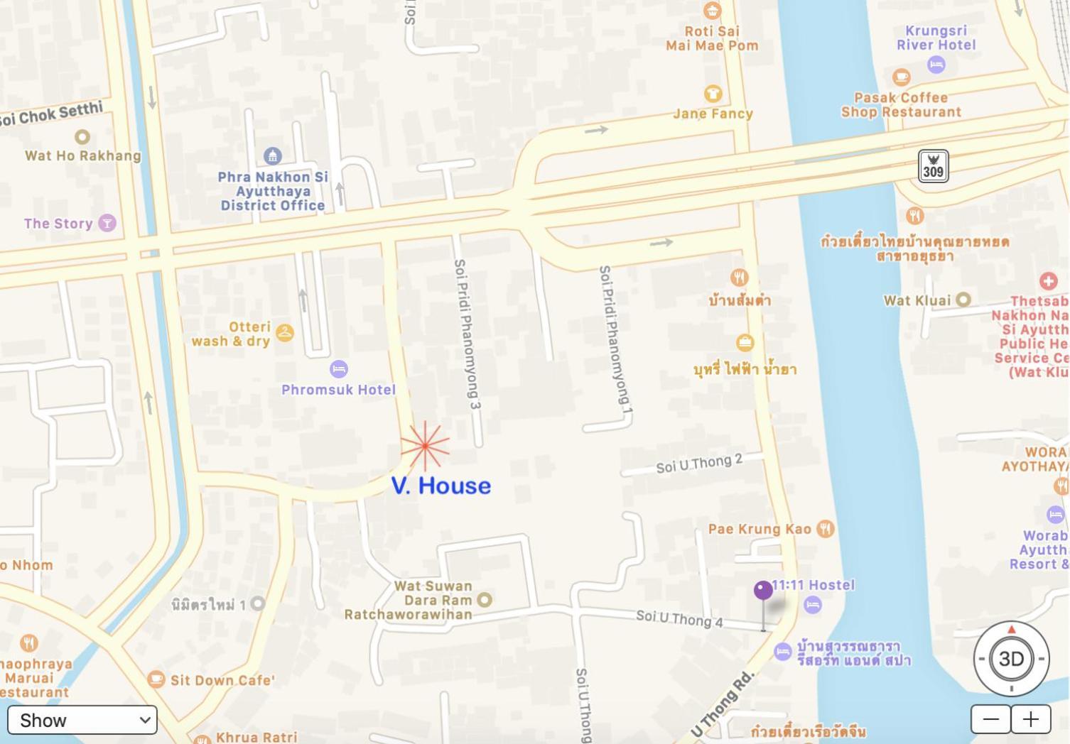 Hotel Manu V House Phra Nakhon Si Ayutthaya Exterior foto